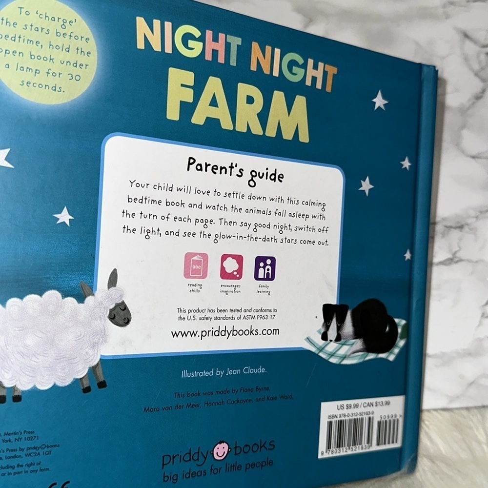 Night Night Farm Children's Book glow in the dark - Picture 8 of 16